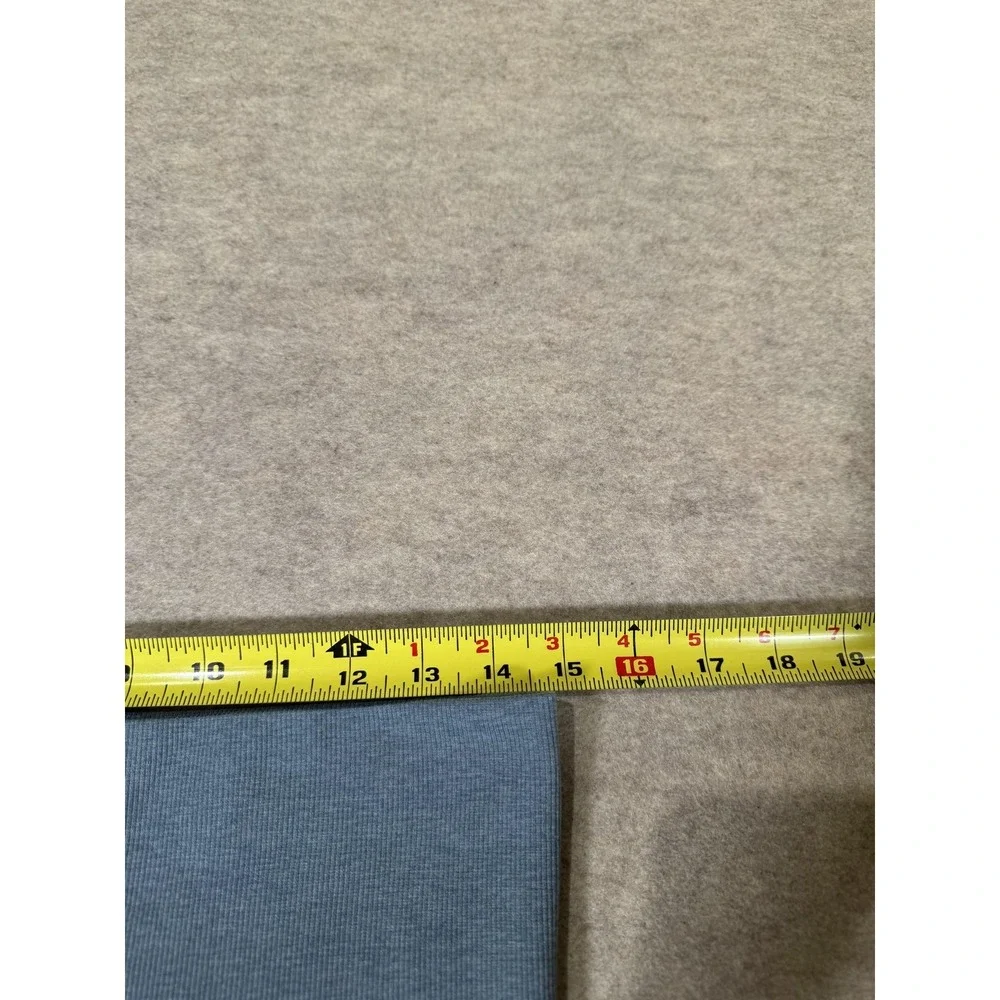 Lululemon Leggings Womens 8 Blue Capri High Rise Ruched Textured Yoga Athletic - Picture 9 of 15